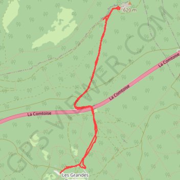 Itinéraire L' ascension du fort de la dame blanche, distance, dénivelé, altitude, carte, profil, trace GPS