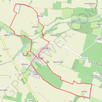 Itinéraire La balade de Gachot - Lannes, distance, dénivelé, altitude, carte, profil, trace GPS