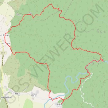 Itinéraire Concluses_Variante, distance, dénivelé, altitude, carte, profil, trace GPS