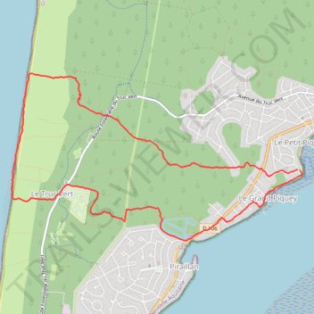 Itinéraire 33-985, distance, dénivelé, altitude, carte, profil, trace GPS