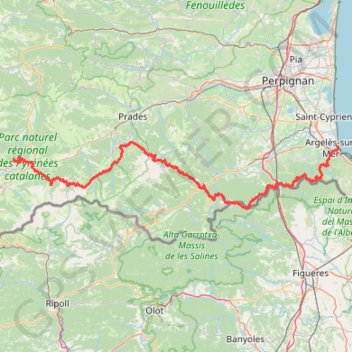 Itinéraire 100 Miles, distance, dénivelé, altitude, carte, profil, trace GPS