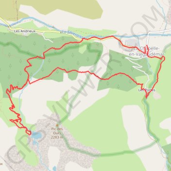 Itinéraire Valgaudemar - Lacs de Petarel, distance, dénivelé, altitude, carte, profil, trace GPS