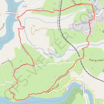 Itinéraire Autour des Gorges de la Loire - Boucle de la Digue de Pinay - Saint-Jodard, distance, dénivelé, altitude, carte, profil, trace GPS