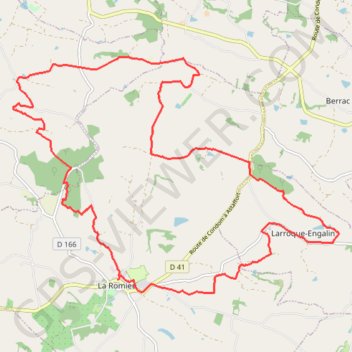 Itinéraire Vallons du Lectourois - La Romieu, distance, dénivelé, altitude, carte, profil, trace GPS