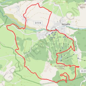 Itinéraire Sous Faudon, distance, dénivelé, altitude, carte, profil, trace GPS
