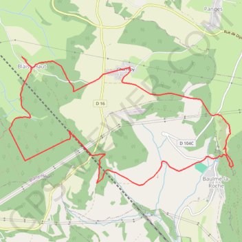 Itinéraire Sentier du cornouiller, distance, dénivelé, altitude, carte, profil, trace GPS