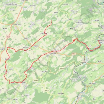 Itinéraire Vélo itinérance 4 jours 1.4-15812359, distance, dénivelé, altitude, carte, profil, trace GPS
