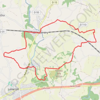 Itinéraire Gare de Belle Isle en Terre-Bégard, distance, dénivelé, altitude, carte, profil, trace GPS