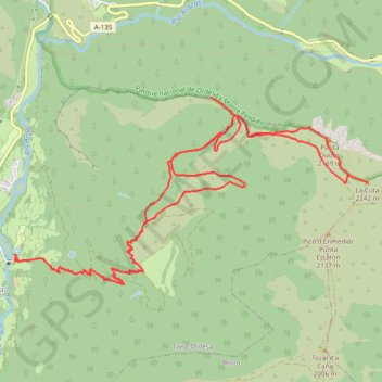 Itinéraire Punta Acula, distance, dénivelé, altitude, carte, profil, trace GPS