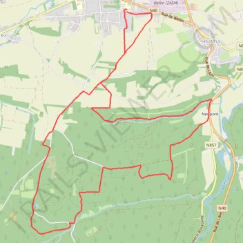 Itinéraire Trail des Portes de l'Ardenne, distance, dénivelé, altitude, carte, profil, trace GPS