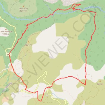 Itinéraire Descente à la mine, distance, dénivelé, altitude, carte, profil, trace GPS