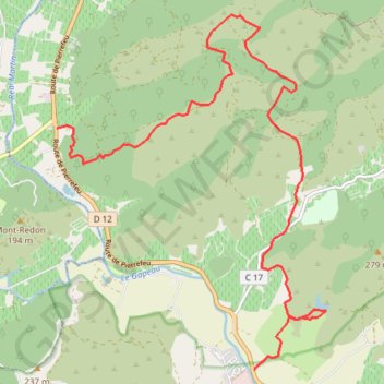 Itinéraire Hyères-La Piste de Viet, distance, dénivelé, altitude, carte, profil, trace GPS
