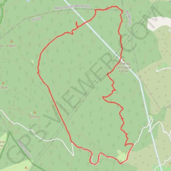 Itinéraire Siou-Blanc - Les Ragages - Le Pont Naturel, distance, dénivelé, altitude, carte, profil, trace GPS