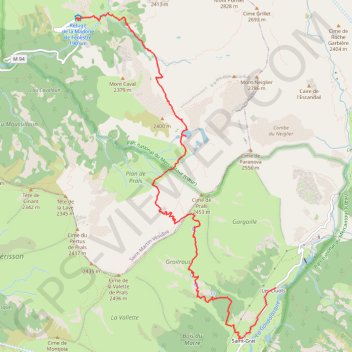 Itinéraire La Madone de Fenestre - Le Relais des Merveilles (Traversée du Mercantour), distance, dénivelé, altitude, carte, profil, trace GPS