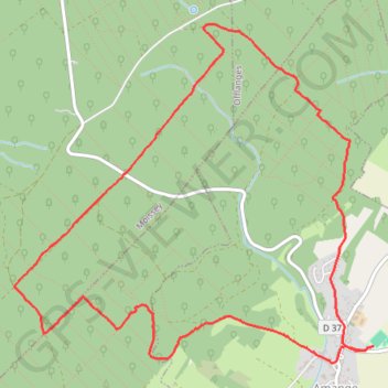 Itinéraire Rando "loups-garou de la Serre", distance, dénivelé, altitude, carte, profil, trace GPS