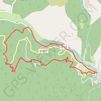 Itinéraire Sentier du Laquet - Saint-André-de-Valborgne, distance, dénivelé, altitude, carte, profil, trace GPS