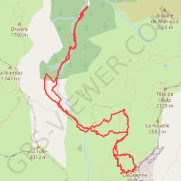 Itinéraire La Goenne, distance, dénivelé, altitude, carte, profil, trace GPS
