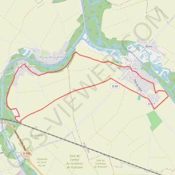 Itinéraire Circuit de la Courtemanche - Voyennes, distance, dénivelé, altitude, carte, profil, trace GPS