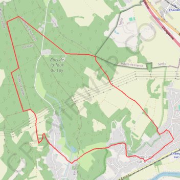 Itinéraire Le Bois de la Tour du Lay, distance, dénivelé, altitude, carte, profil, trace GPS