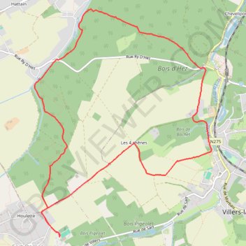 Itinéraire Sart Dames Avelines-2024-12-02_11 km, distance, dénivelé, altitude, carte, profil, trace GPS