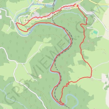 Itinéraire Vallée de L'Aveyron - Najac, distance, dénivelé, altitude, carte, profil, trace GPS