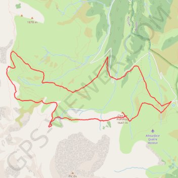 Itinéraire Boucle depuis la Hourquette d'Ancizan par le Lac d'Arou et le Clot de Portillou, distance, dénivelé, altitude, carte, profil, trace GPS