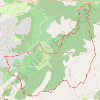 Itinéraire Nans-les-Pins - Circuit des 4 chênes, distance, dénivelé, altitude, carte, profil, trace GPS