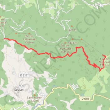 Itinéraire 09 Col Ayens Cap Montcaup d18 D1000-2013-05, distance, dénivelé, altitude, carte, profil, trace GPS