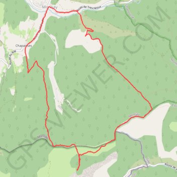 Itinéraire Montjay sommet du bois d'ESTEVE, distance, dénivelé, altitude, carte, profil, trace GPS
