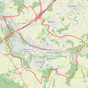 Itinéraire Montgrolle, distance, dénivelé, altitude, carte, profil, trace GPS