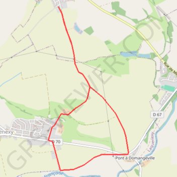 Itinéraire Boucle de la Vierge et de la Nied au départ de Colligny, distance, dénivelé, altitude, carte, profil, trace GPS