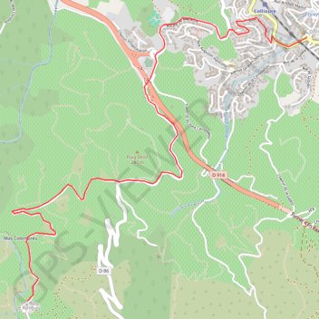 Itinéraire Collioure - El Rimbau, distance, dénivelé, altitude, carte, profil, trace GPS