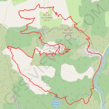Itinéraire 11 janv. 2020 08:37:58 stguilhem, distance, dénivelé, altitude, carte, profil, trace GPS