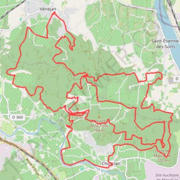Itinéraire CHU05-20410596, distance, dénivelé, altitude, carte, profil, trace GPS