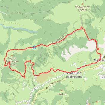 Itinéraire Casbrespine_2, distance, dénivelé, altitude, carte, profil, trace GPS