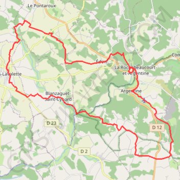 Itinéraire pontaroux villebois argentine 20180819 36, distance, dénivelé, altitude, carte, profil, trace GPS