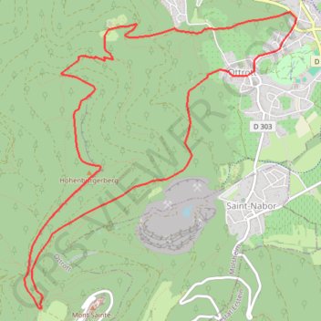 Itinéraire Circuit du Pélerin des Merveilles, distance, dénivelé, altitude, carte, profil, trace GPS