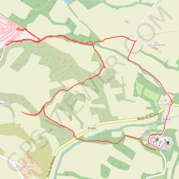Itinéraire Montauriol moto cross, distance, dénivelé, altitude, carte, profil, trace GPS