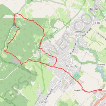 Itinéraire TTT 2024 10km, distance, dénivelé, altitude, carte, profil, trace GPS