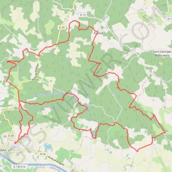 Itinéraire Trail Le Fleix, distance, dénivelé, altitude, carte, profil, trace GPS