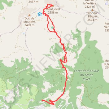 Itinéraire Mont Jovet - Tarentaise, distance, dénivelé, altitude, carte, profil, trace GPS