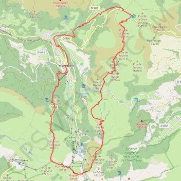 Itinéraire Le sançy en boucle sur 3 jours en bivouac, distance, dénivelé, altitude, carte, profil, trace GPS