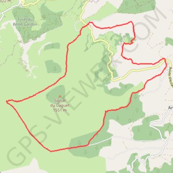 Itinéraire Rando Le Signal du Luguet 11-06-2017, distance, dénivelé, altitude, carte, profil, trace GPS