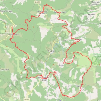 Itinéraire Tour de la Roanne, distance, dénivelé, altitude, carte, profil, trace GPS