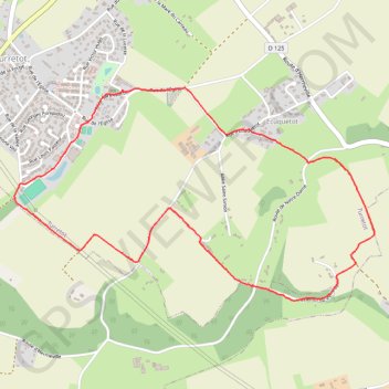 Itinéraire Le tour de TURRETOT, distance, dénivelé, altitude, carte, profil, trace GPS