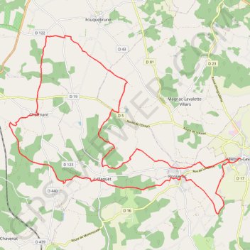 Itinéraire Base VTT-Villebois-C04-Villebois, distance, dénivelé, altitude, carte, profil, trace GPS