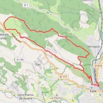 Itinéraire FuxTrail, distance, dénivelé, altitude, carte, profil, trace GPS