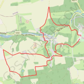 Itinéraire Anhée Randonnée, distance, dénivelé, altitude, carte, profil, trace GPS