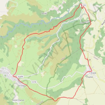 Itinéraire Entre Monne et Liauzun - Chaynat, distance, dénivelé, altitude, carte, profil, trace GPS