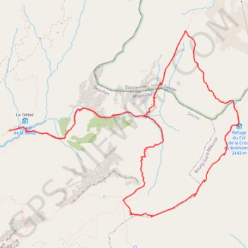 Itinéraire La crête des Gittes, distance, dénivelé, altitude, carte, profil, trace GPS